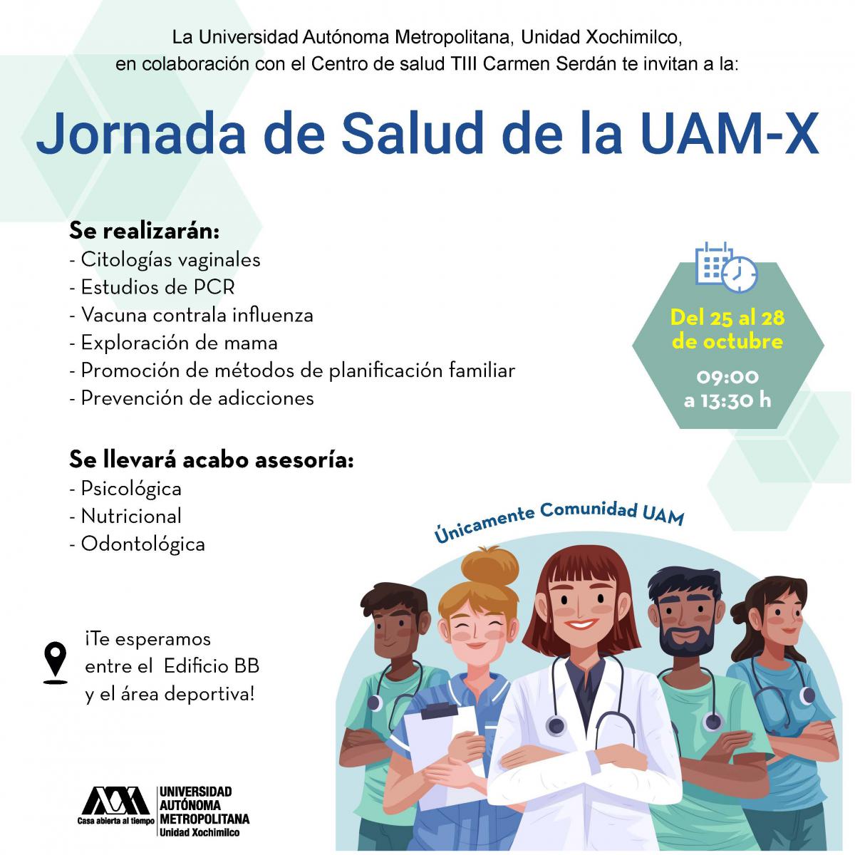 Jornada De Salud De La Uam X Universidad Autónoma Metropolitana 9708